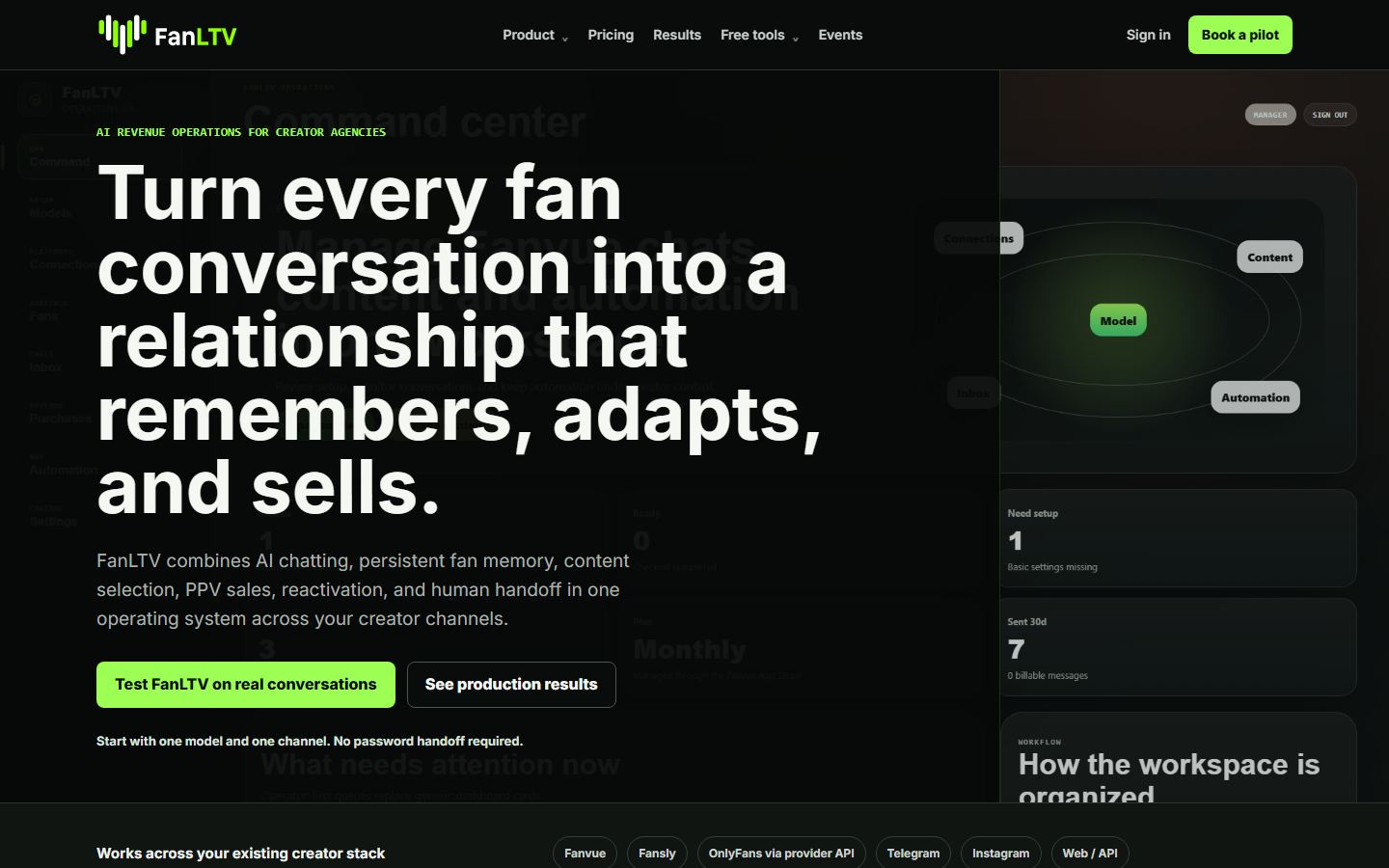 FanLTV product preview